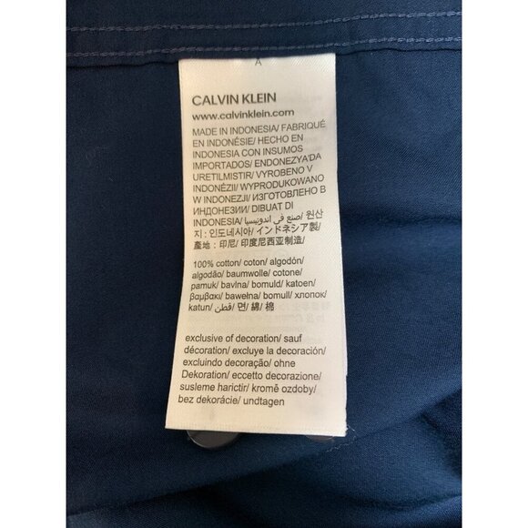 Calvin Klein Mens XL Blue Button-Down Shirt - Picture 5 of 5